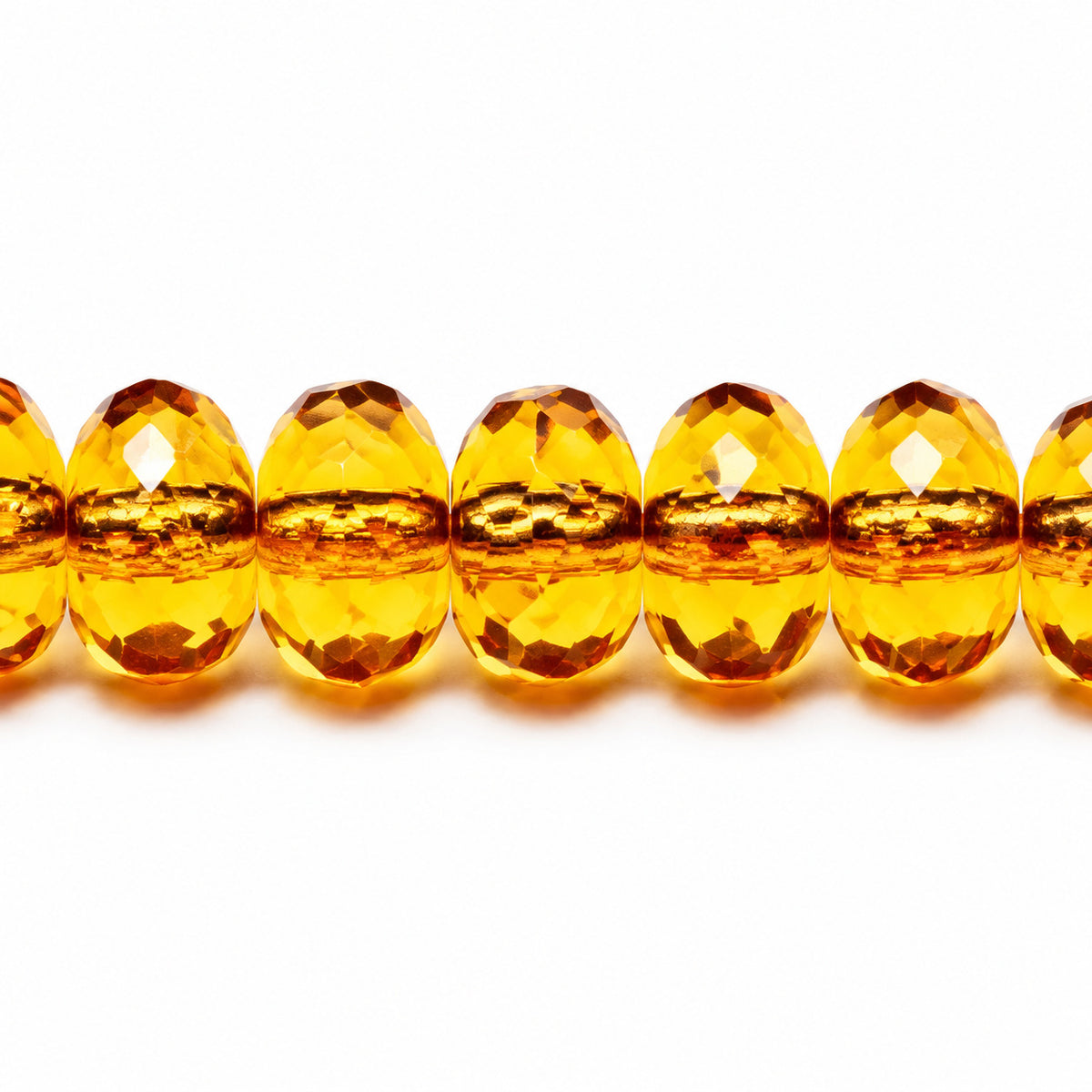 Special Cut Faceted Fire Polished Beads, Transparent Orange (10060), Glass, Czech Republic