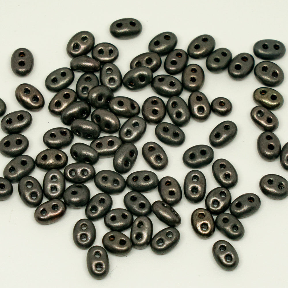 OUTLET 10 grams Preciosa Twin 2-hole Beads (like SuperDuo), 2.5 x 5 mm, 1690 (01690), Glass, Czech Republic