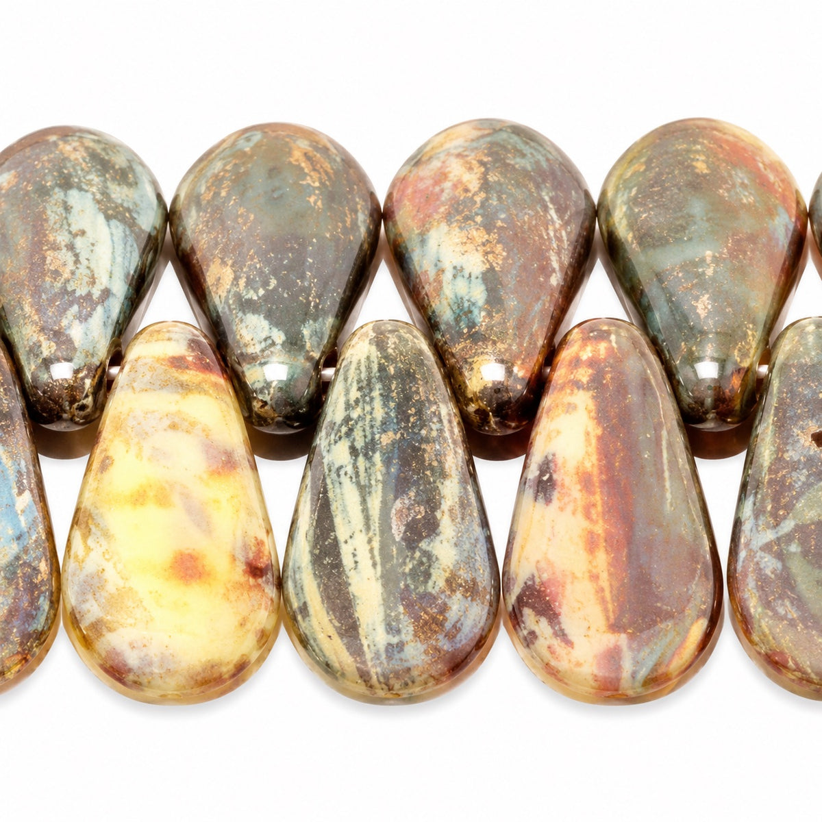 Dagger Beads, X1029 Stain Strong (x1029-86805), Glass, Czech Republic