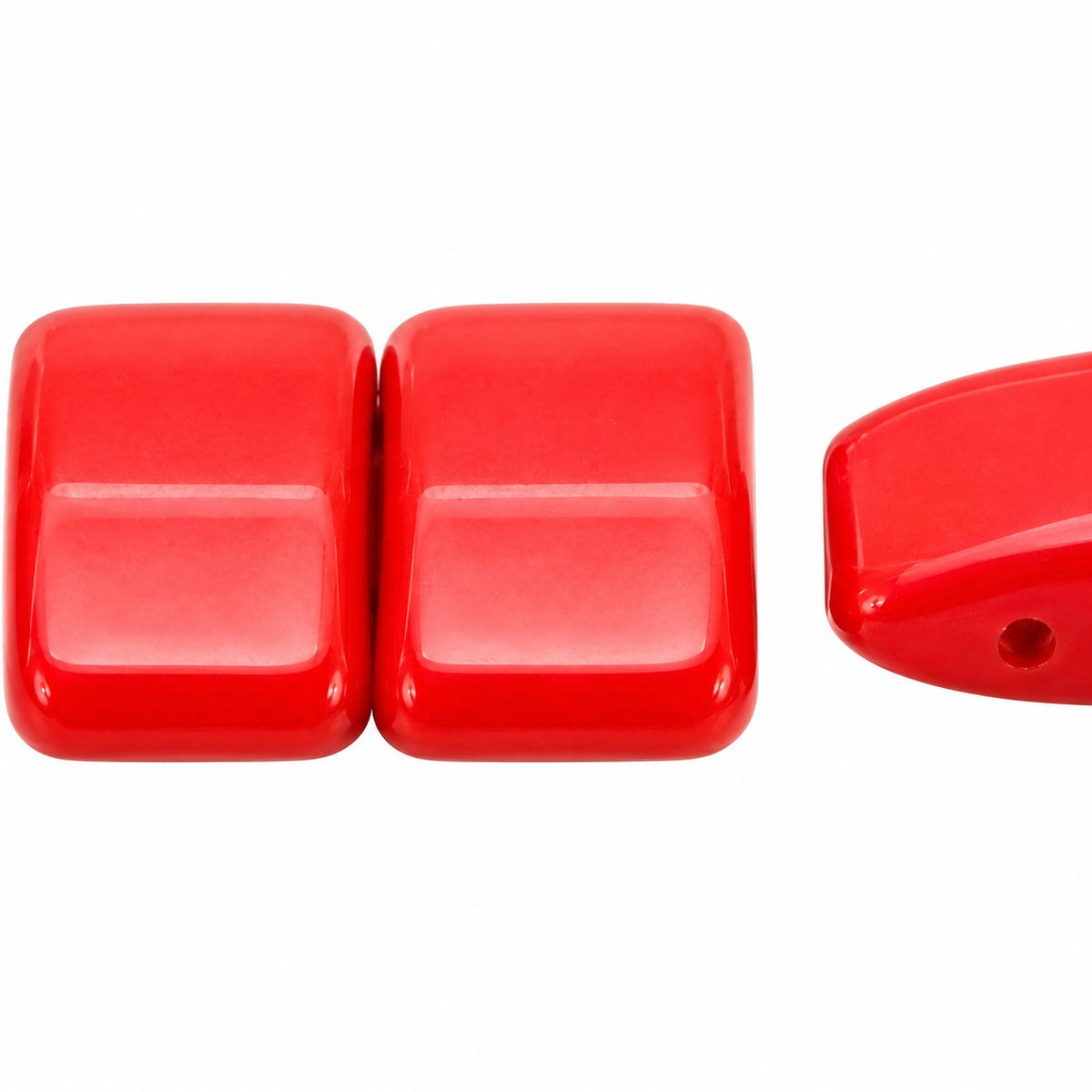 Carrier Beads, Red (93190), Glass, Czech Republic