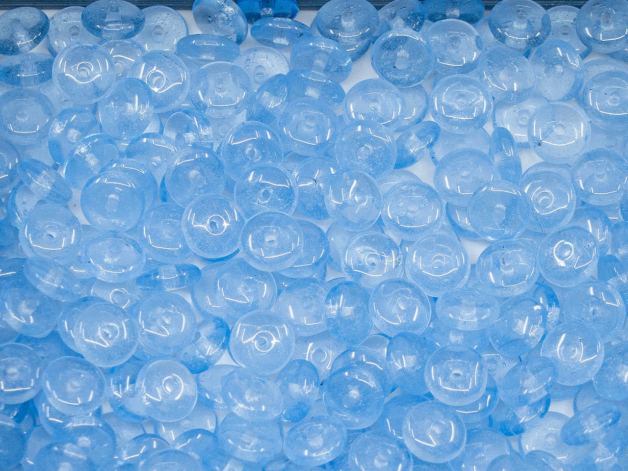 OUTLET Spacer Rondelle Pressed Beads, 6 mm, Glass, Czech Republic