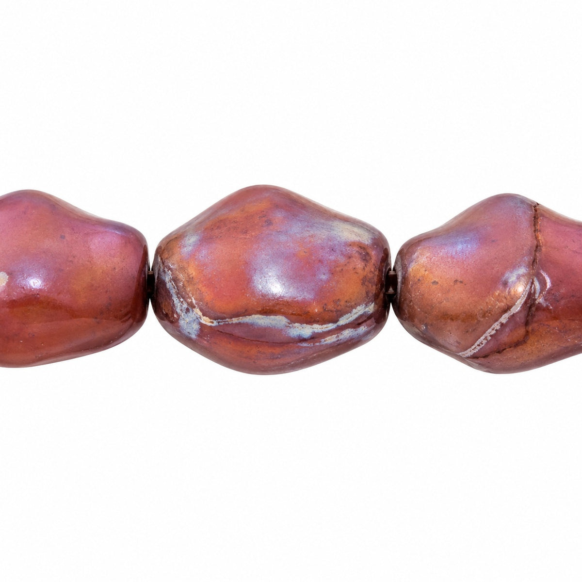 Big Oval Beads, T0860 Matte Vega Iris (t0860-84110-15781), Glass, Czech Republic