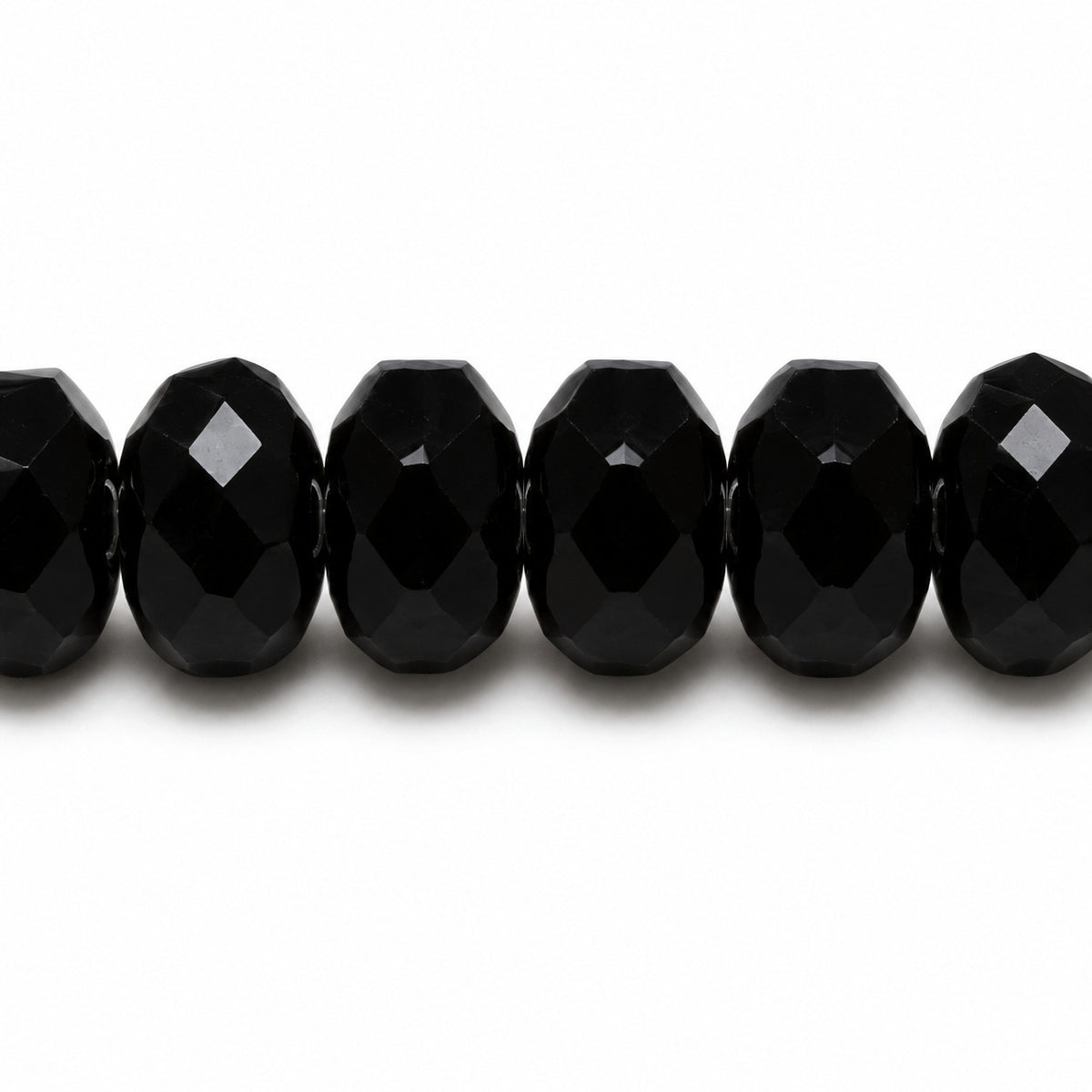 Special Cut Faceted Fire Polished Beads, Black (23980), Glass, Czech Republic