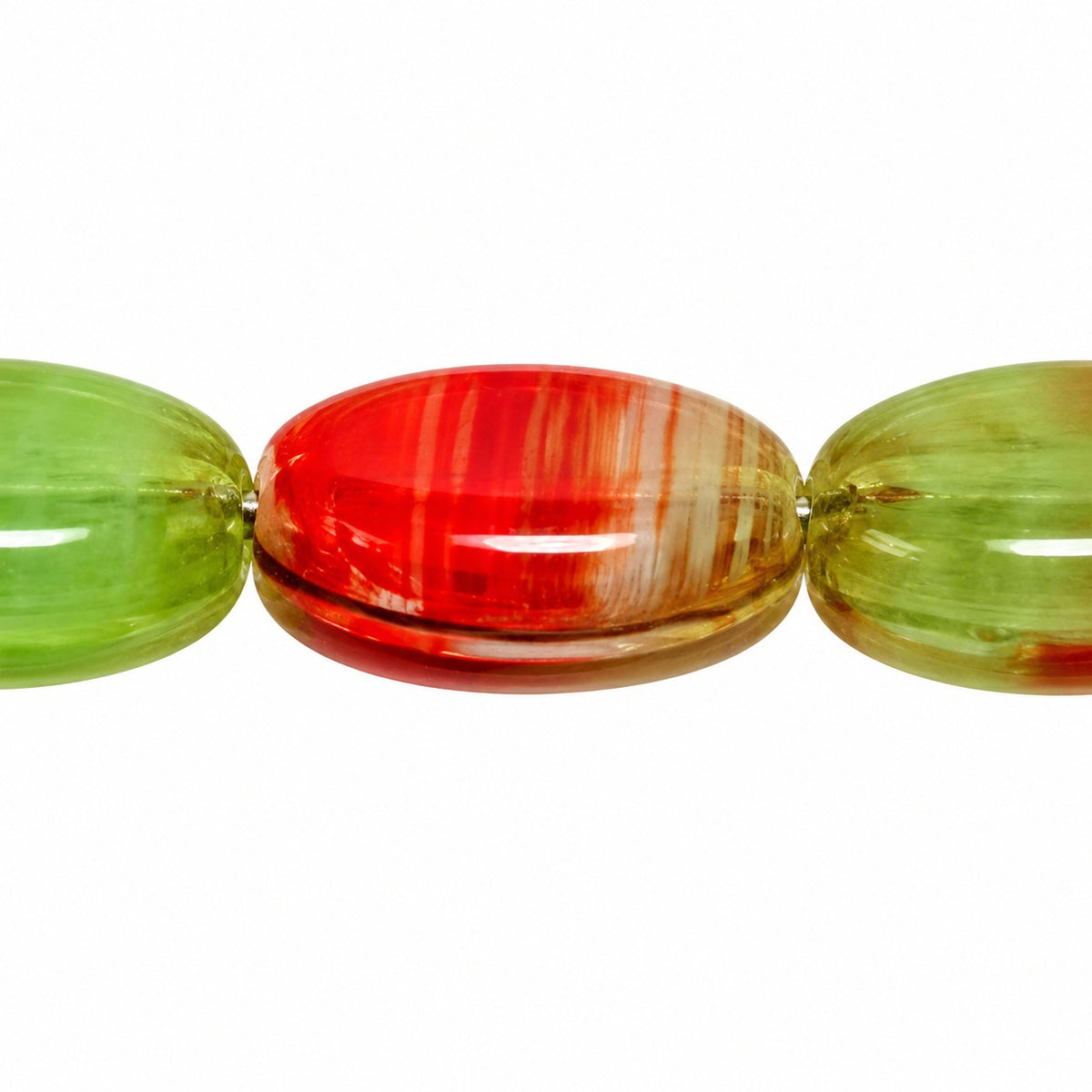 Oval Beads, X1908 (x1908), Glass, Czech Republic