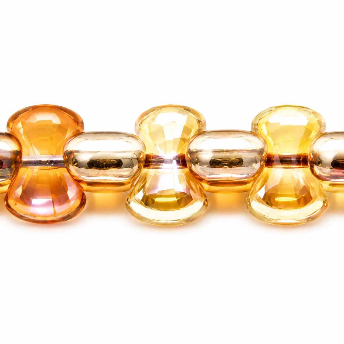 Shaped Pressed Beads, Crystal 22501 (00030-22501), Glass, Czech Republic