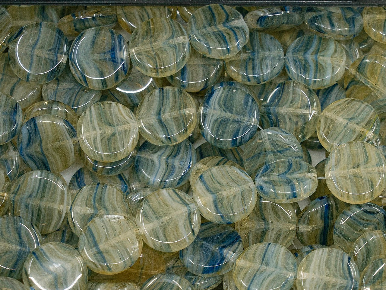 OUTLET Pressed Beads, mm, Glass, Czech Republic