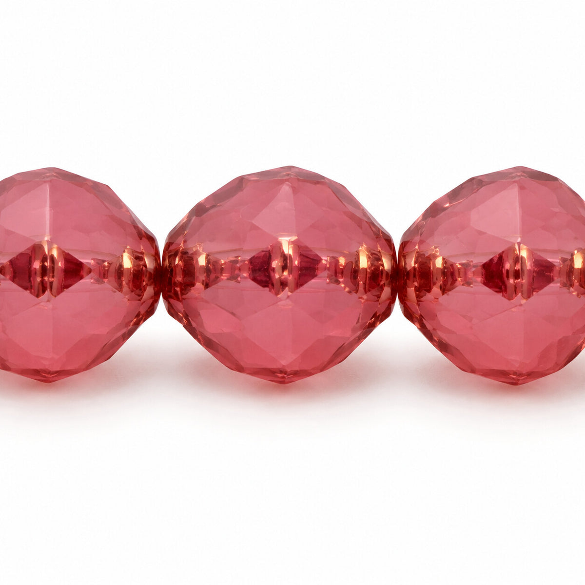 Wasp Special Cut Faceted Fire Polished Beads, Opal Pink Bronze (71010-14415), Glass, Czech Republic