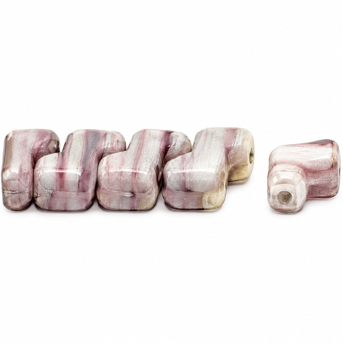 2-Hole Pressed Beads, X1836 (x1836), Glass, Czech Republic