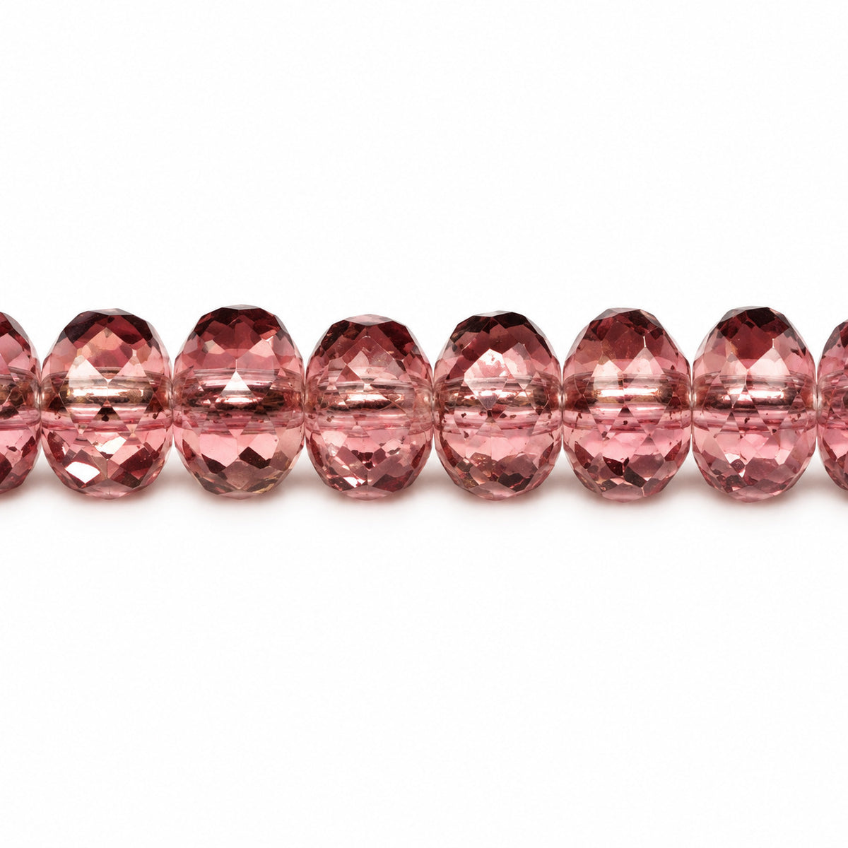Special Cut Faceted Fire Polished Beads, Transparent Light Amethyst (20040), Glass, Czech Republic