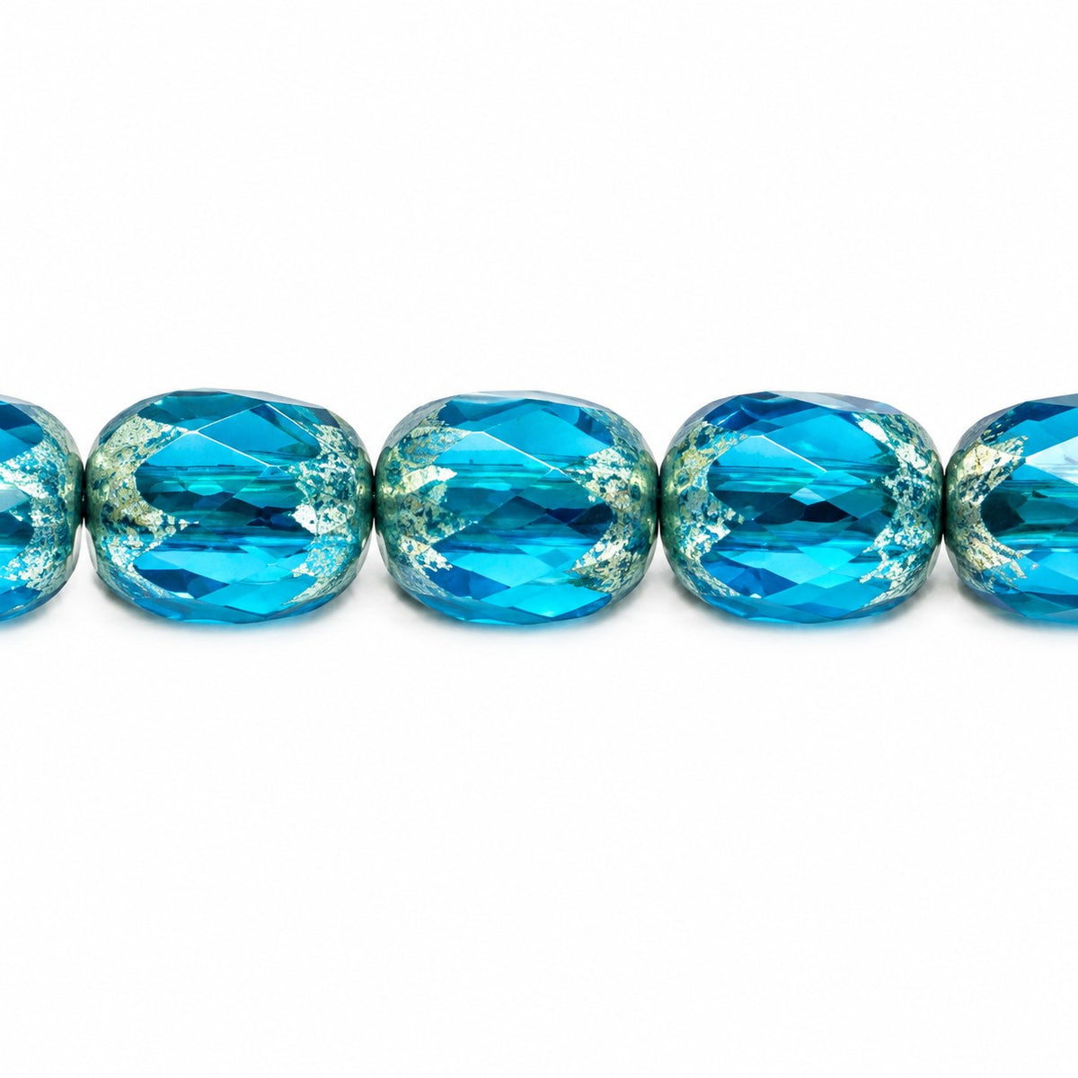 Faceted Fire Polished Beads Special Cut, 60060 Antique Silver Patina (60060-81002), Glass, Czech Republic