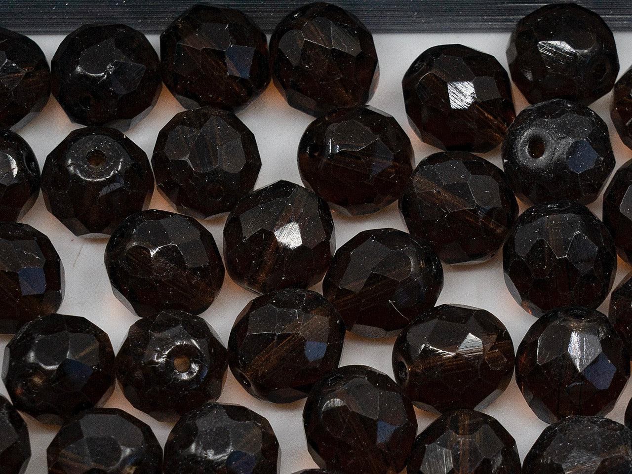 OUTLET Faceted Round Beads, mm, Glass, Czech Republic