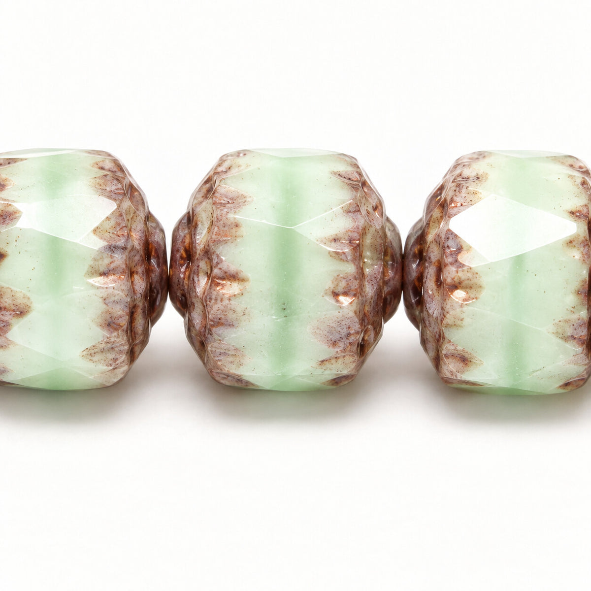 Cathedral Faceted Fire Polished Beads, Copper Lined Luster Violet Full Coated (54200-14496), Glass, Czech Republic