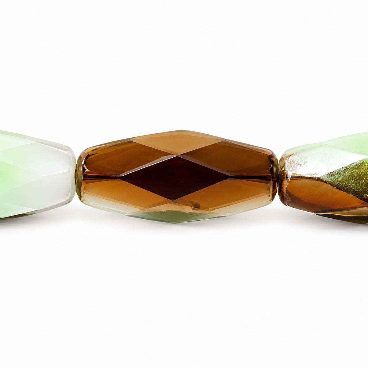 Fire Polished Faceted Oval Beads, Z0050 Crystal Bronze Capri (z0050-22601), Glass, Czech Republic