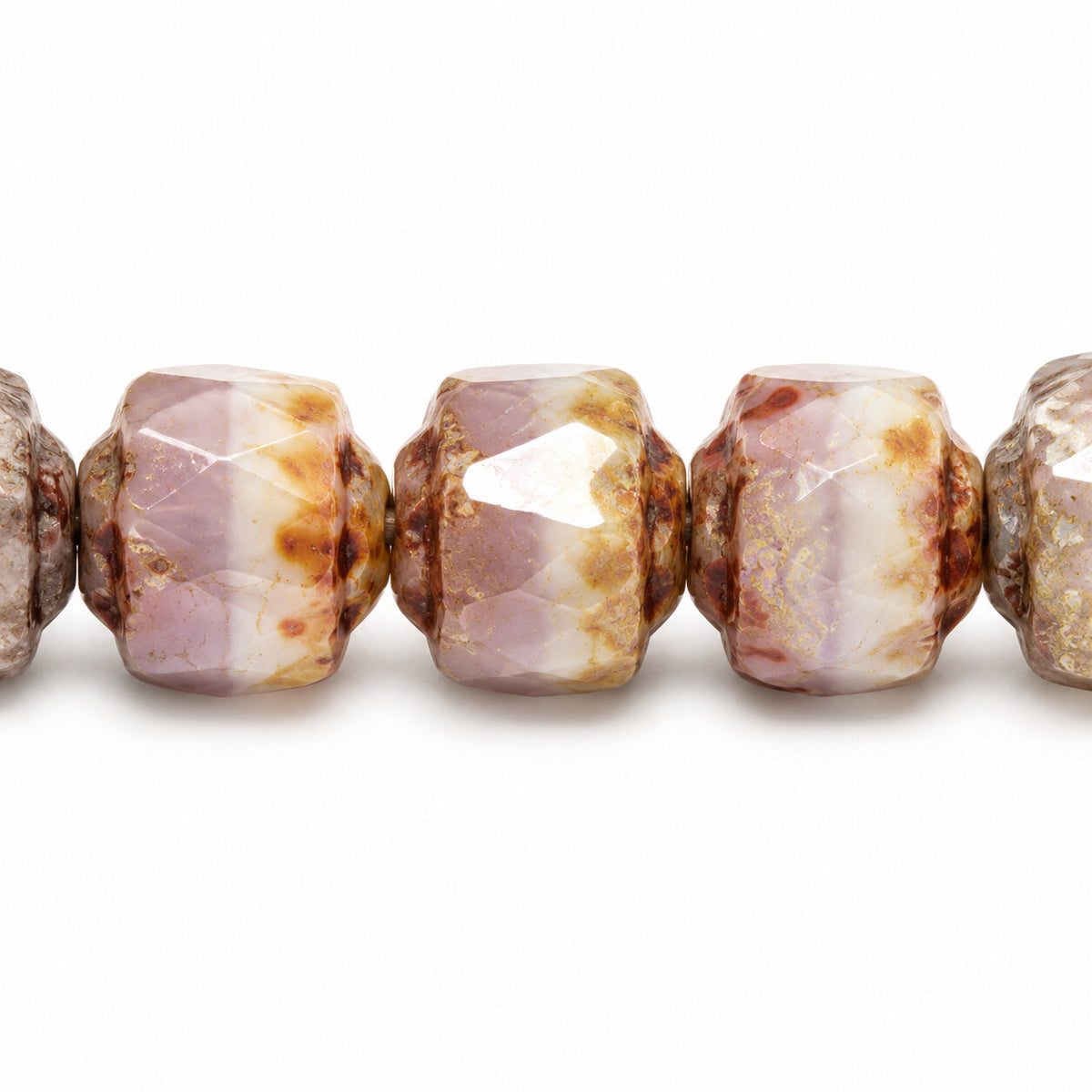 Cathedral Faceted Fire Polished Beads, X1957 Stain Strong (x1957-86805), Glass, Czech Republic