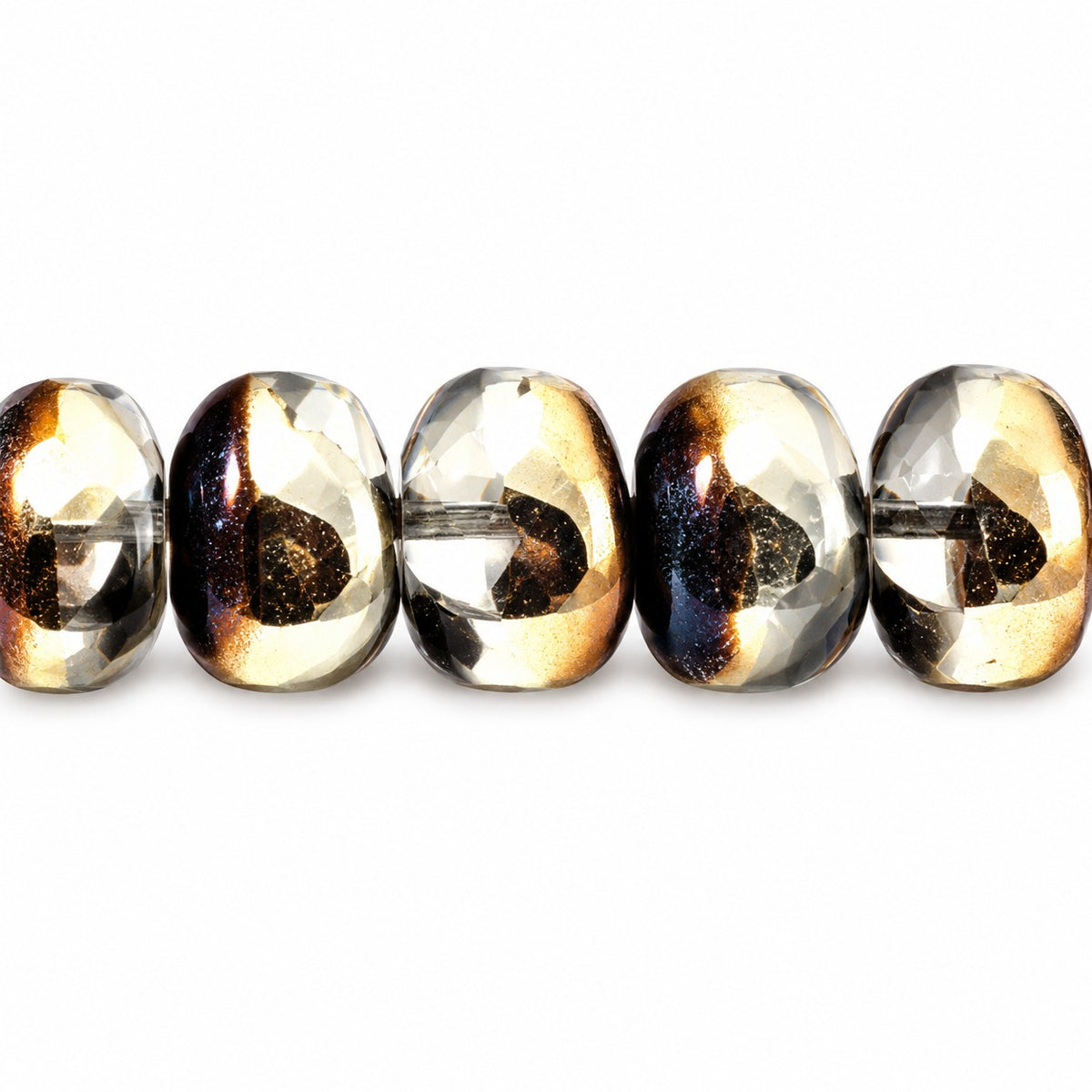 Oval Beads, Crystal 27637 (00030-27637), Glass, Czech Republic