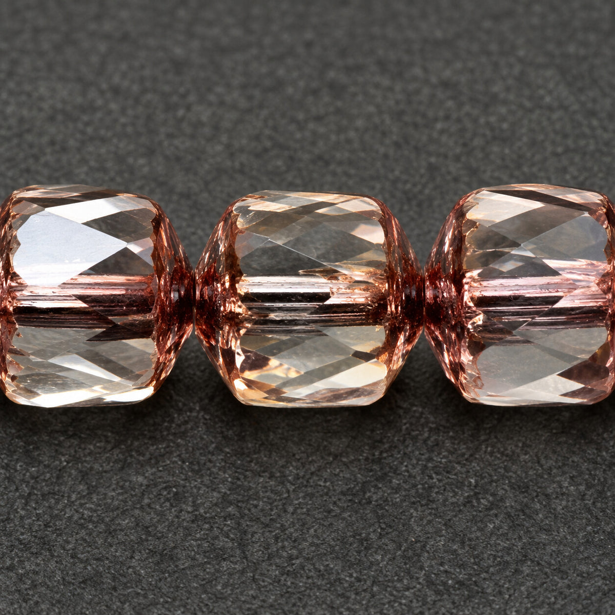 Cathedral Faceted Fire Polished Beads, Crystal Stain With Luster Red (00030-65491), Glass, Czech Republic