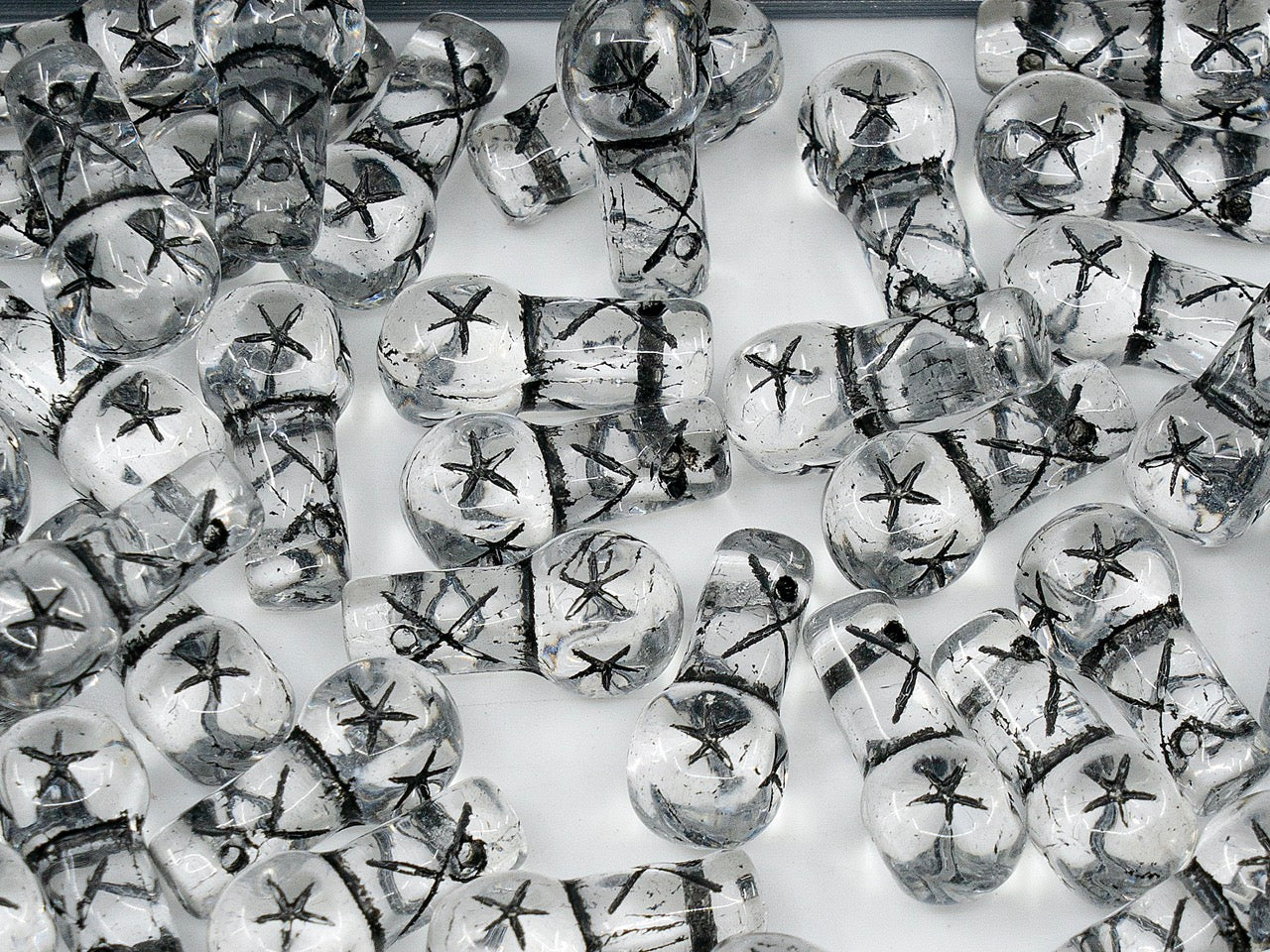 OUTLET Pressed Beads, mm, Glass, Czech Republic