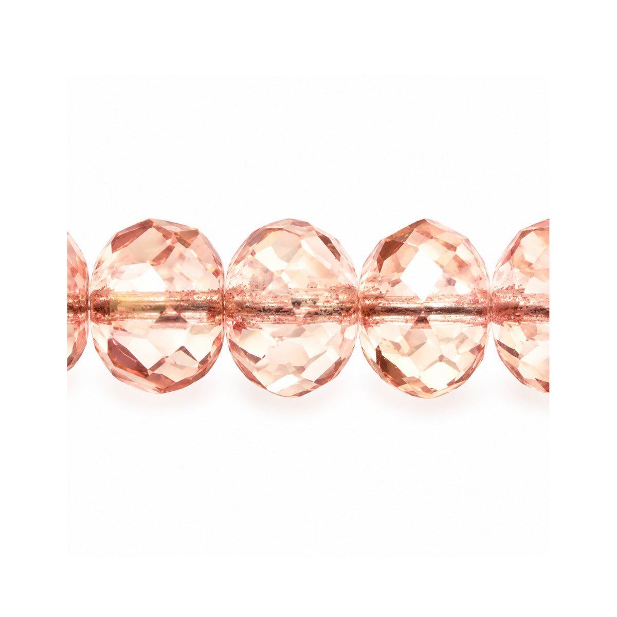 Special Cut Faceted Fire Polished Beads, Crystal Terracotta Red (00030-15495), Glass, Czech Republic