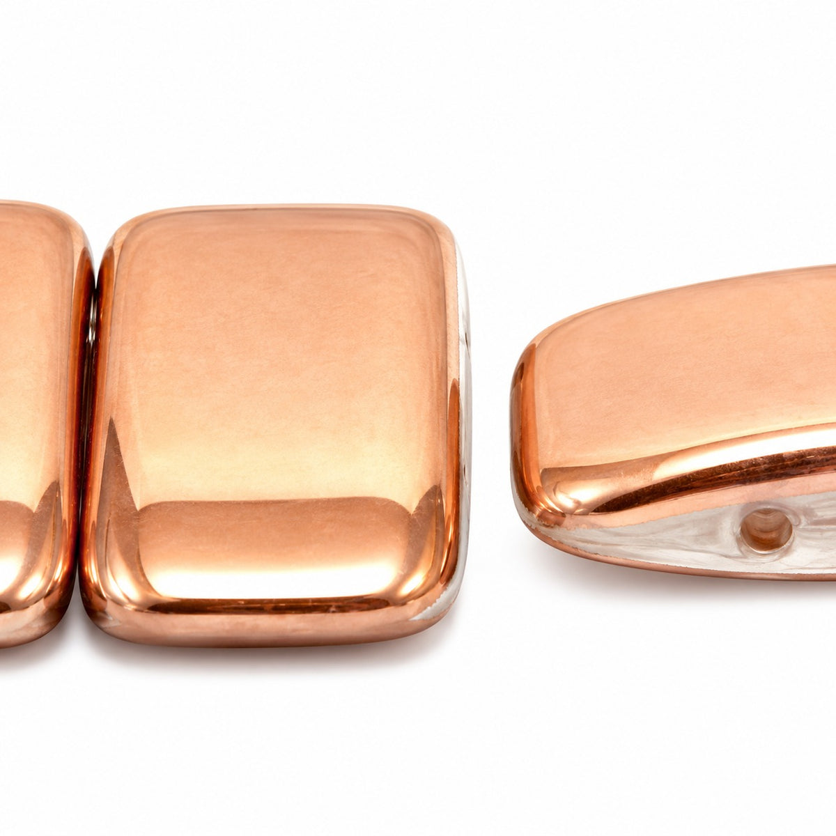 Carrier Beads, Crystal Rose Gold Capri (00030-27101), Glass, Czech Republic