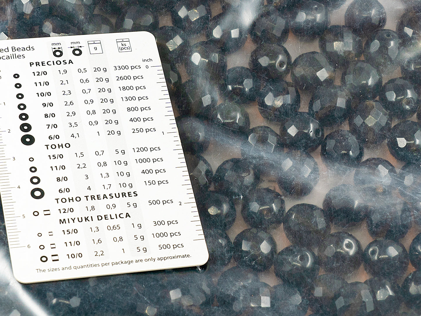 アウトレット 250g ファセット加工 ファイアポリッシュ ラウンドビーズ 14 x 14 mm 透明ブラウン (10220) ガラス チェコ共和国