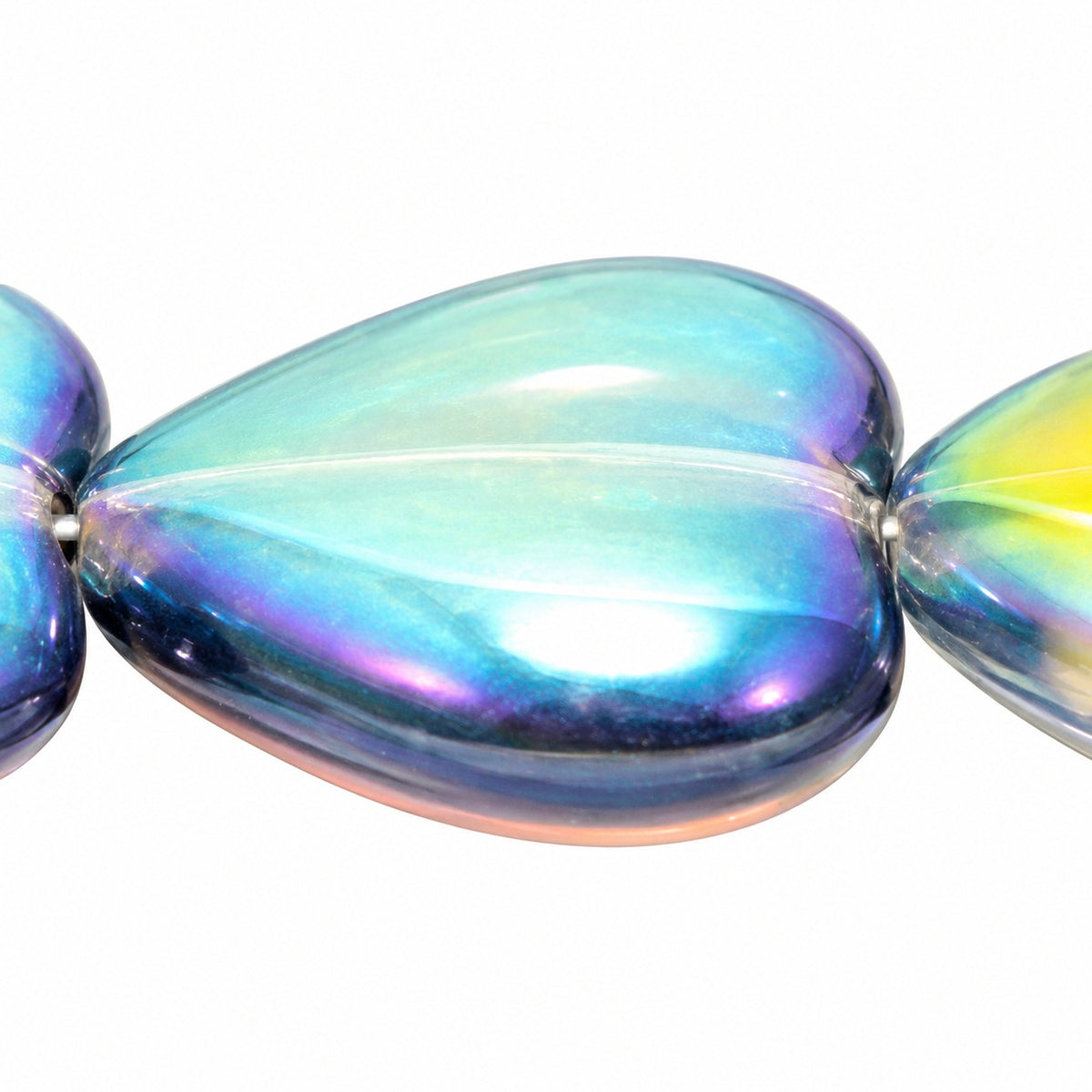 Heart Beads, Crystal 98538 (00030-98538), Glass, Czech Republic