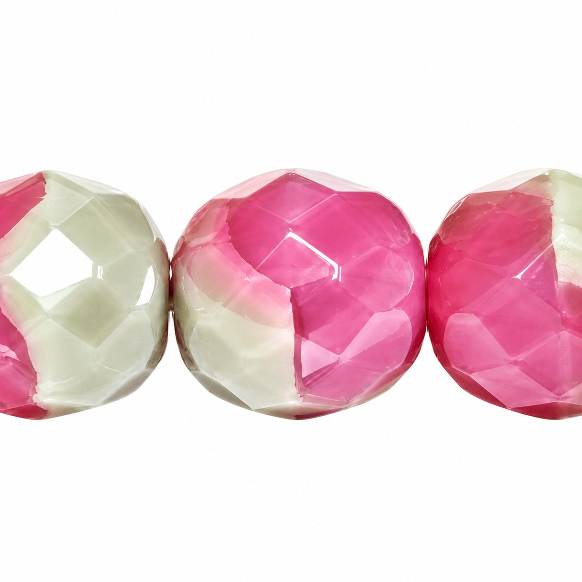 Faceted Round Fire Polished Beads, S0250 (s0250), Glass, Czech Republic