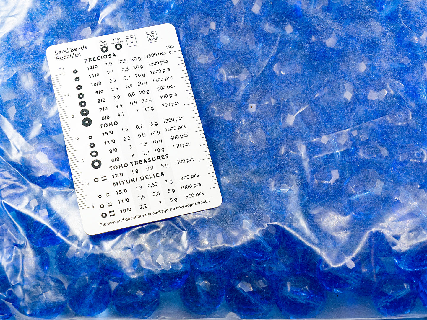 アウトレット 250g ファセット加工 ファイアポリッシュ ラウンドビーズ 14 x 14 mm 透明ブルー (30040) ガラス チェコ共和国