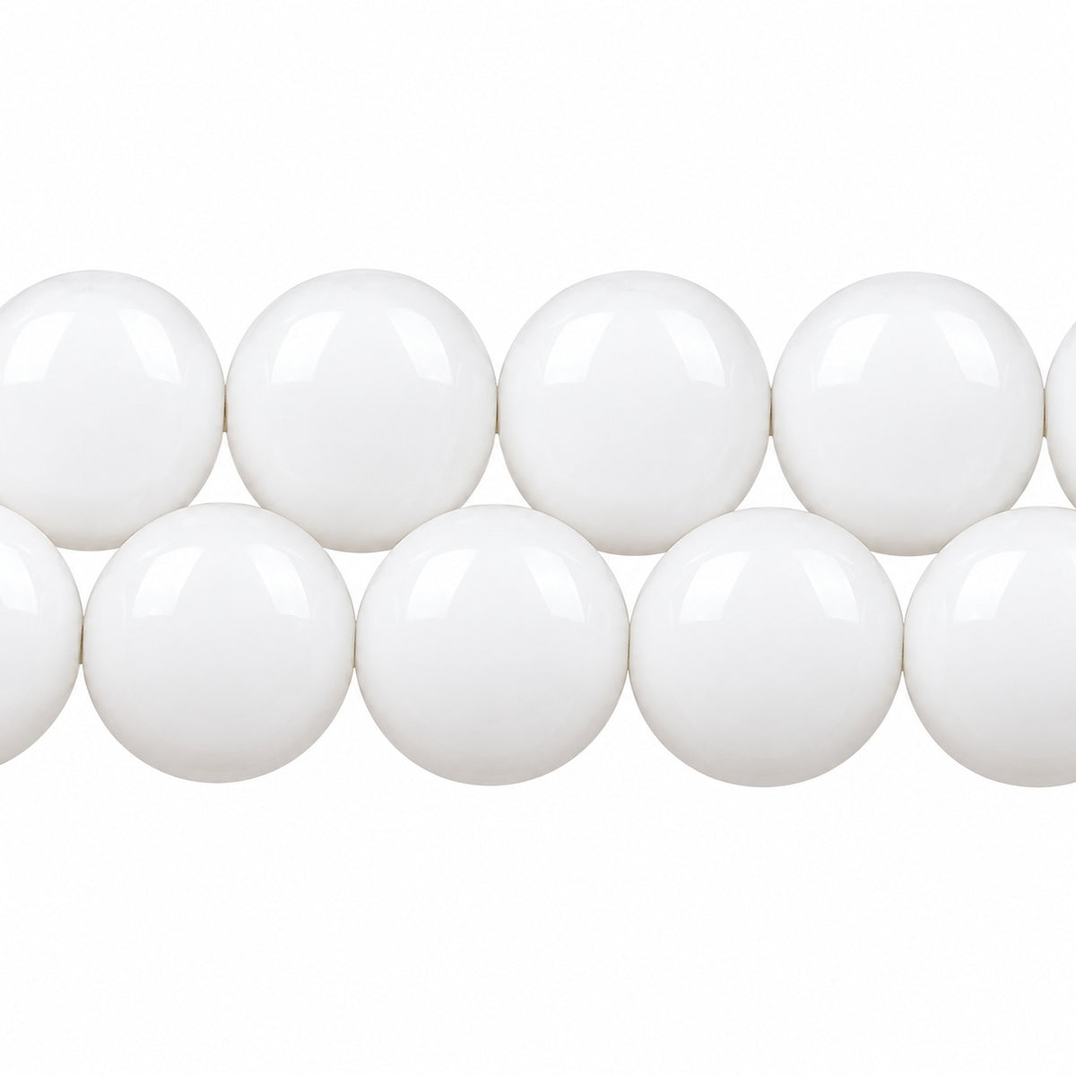Drop Beads, Chalk White (03000), Glass, Czech Republic