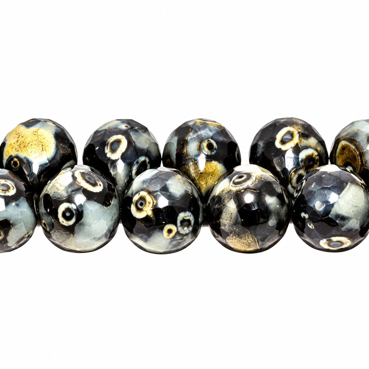 Drop Beads, Black Stain Strong (23980-86805), Glass, Czech Republic