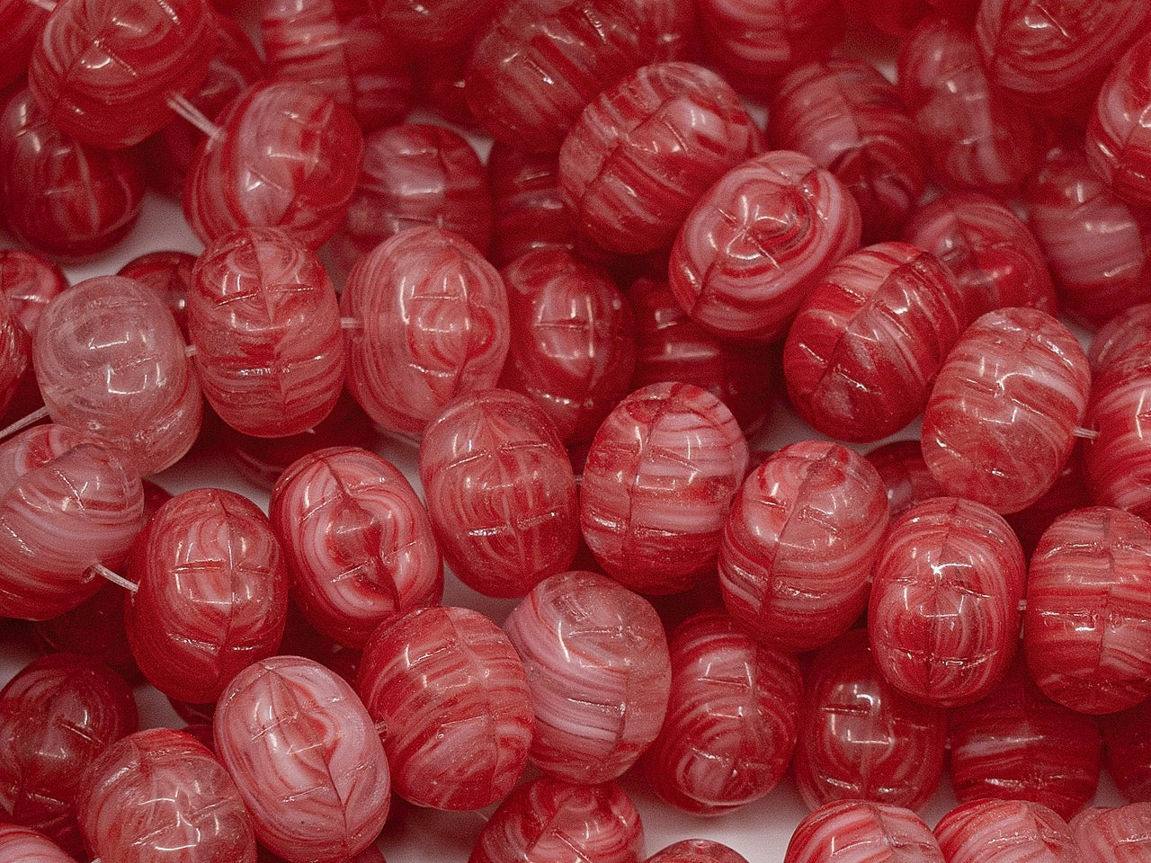 OUTLET Pumpkin Beads, 8x11 mm, Glass, Czech Republic