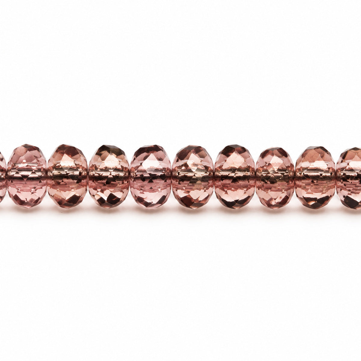 Special Cut Faceted Fire Polished Beads, Transparent Light Amethyst (20030), Glass, Czech Republic