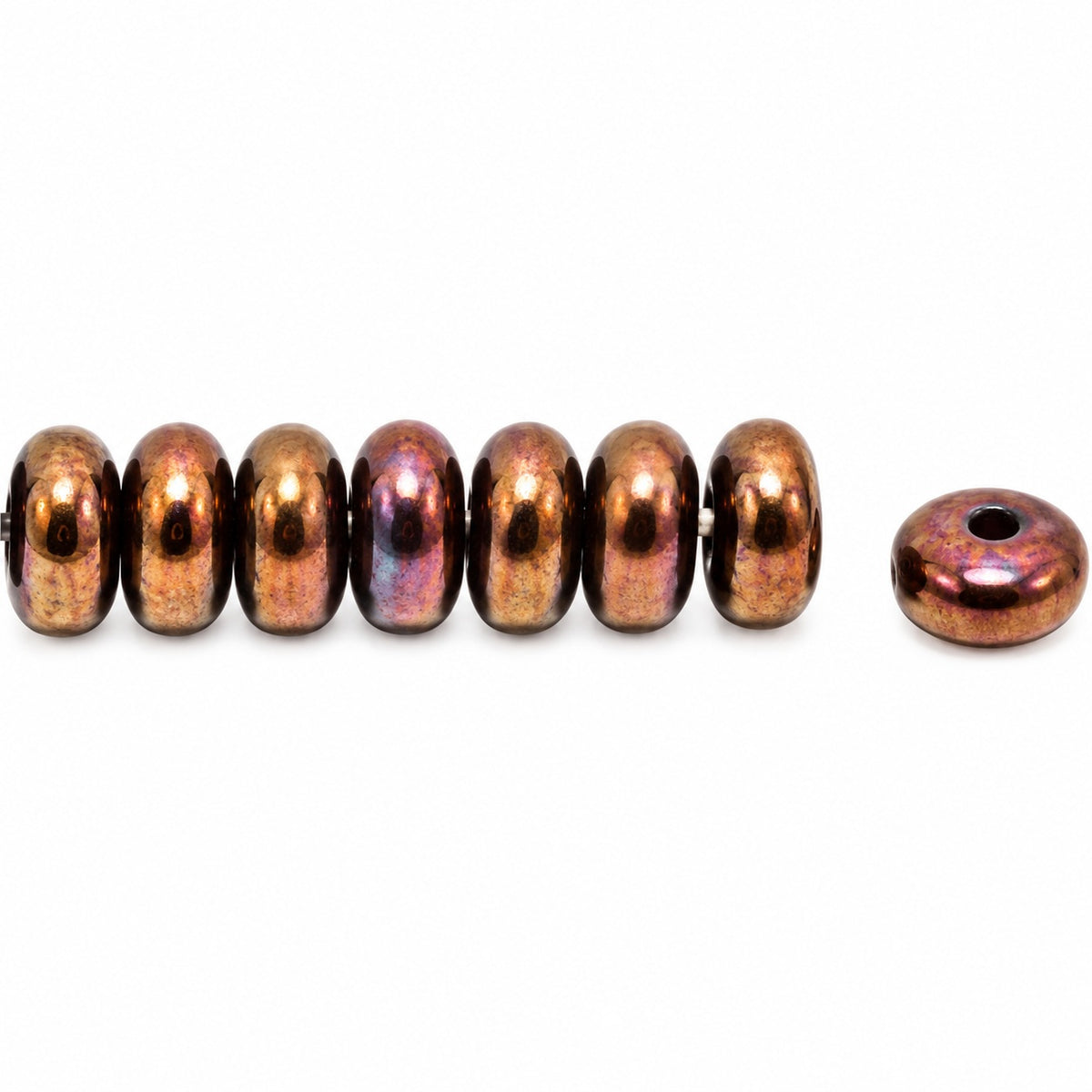 Space Disk Beads, Black Vega Ii (23980-15780), Glass, Czech Republic