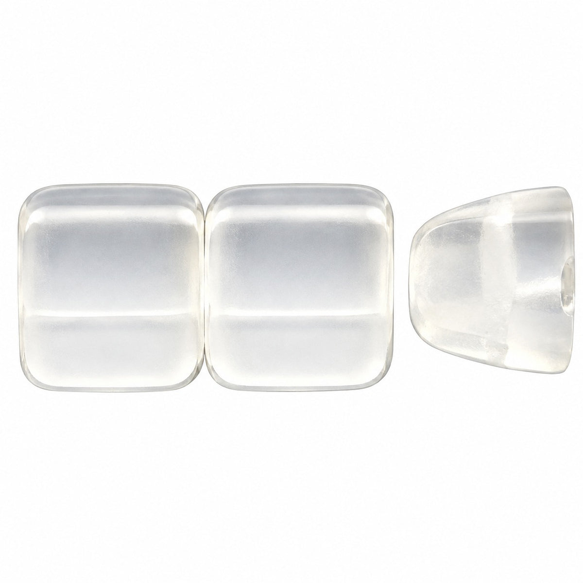 Carrier Beads, Crystal Matte (00030-84110), Glass, Czech Republic