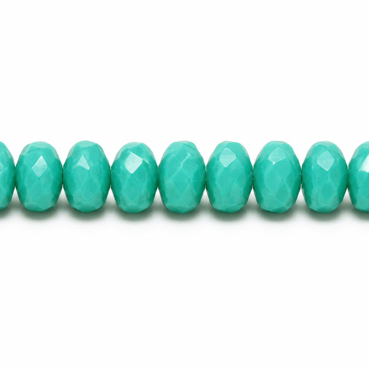 Special Cut Faceted Fire Polished Beads, Turquoise (63130), Glass, Czech Republic