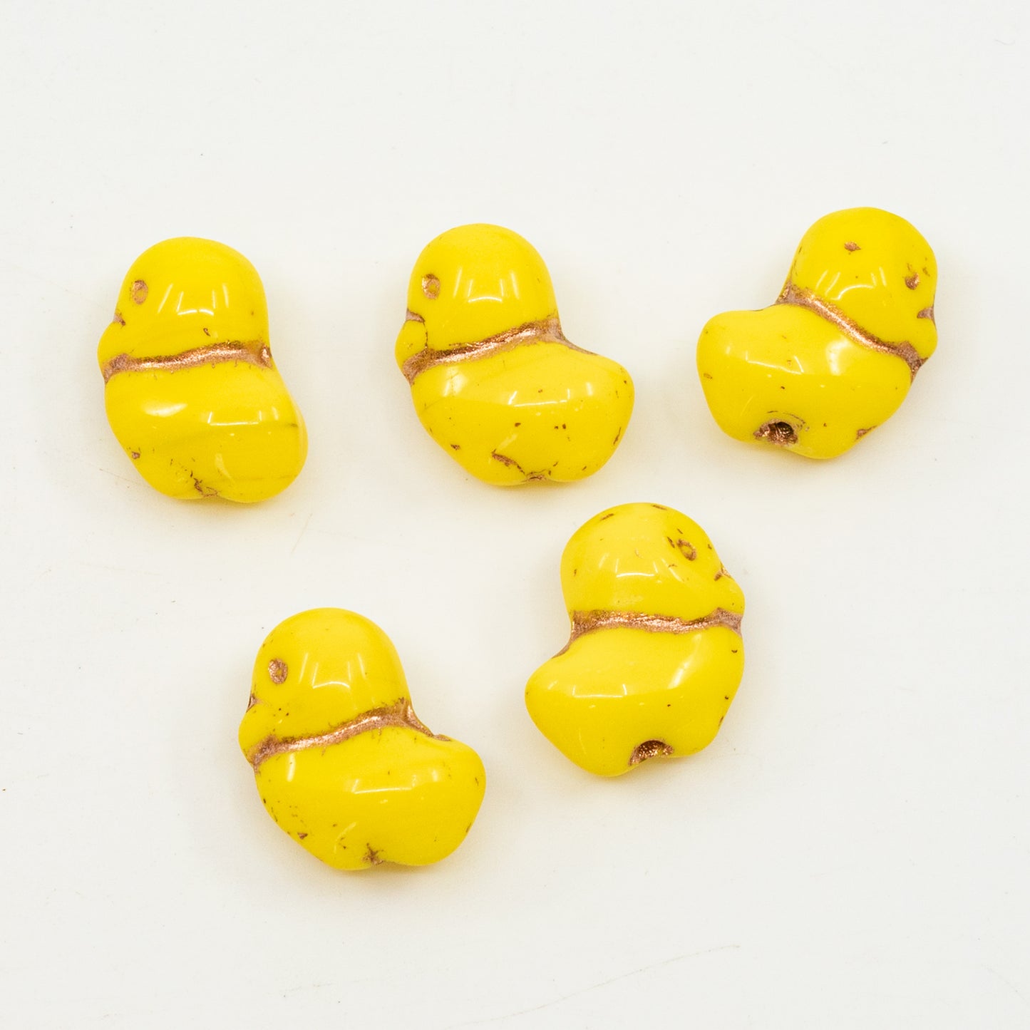 アウトレット 10グラム ダックビーズ、黄銅ライニング(83120-54200)、ガラス、チェコ共和国