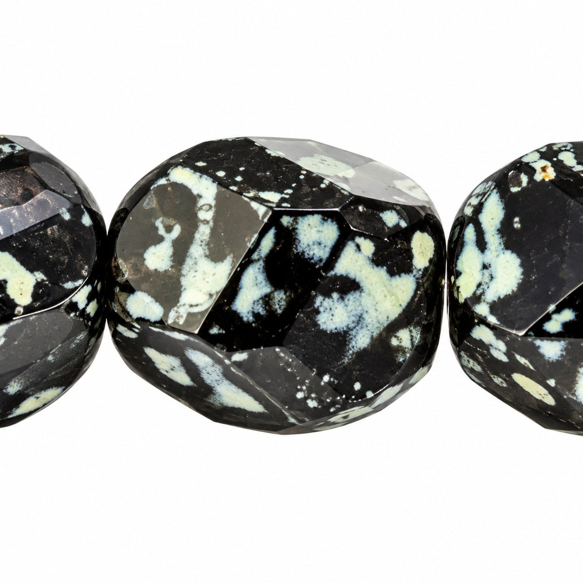 Fire Polished Faceted Stone-Like Beads Special Cut, Black Stain Strong (23980-86805), Glass, Czech Republic