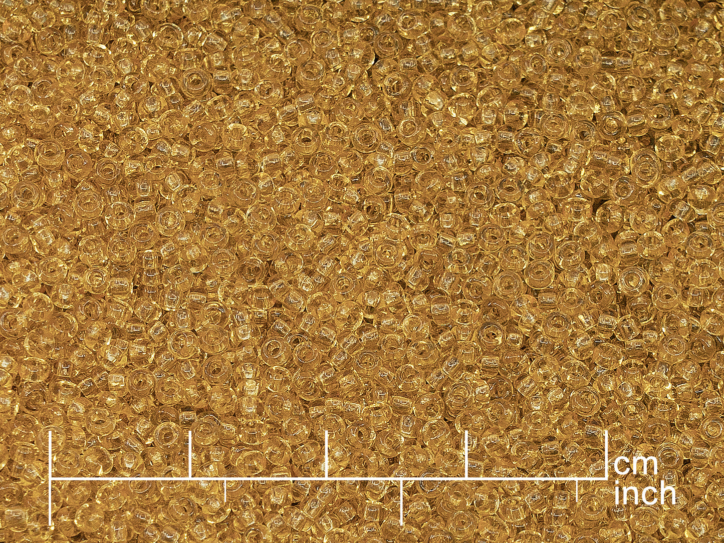 アウトレット ロカイユ シードビーズ プレシオサ オルネラ サイズ 10/0、透明ライトトパーズ イエローベージュ (10020)、ガラス、チェコ共和国