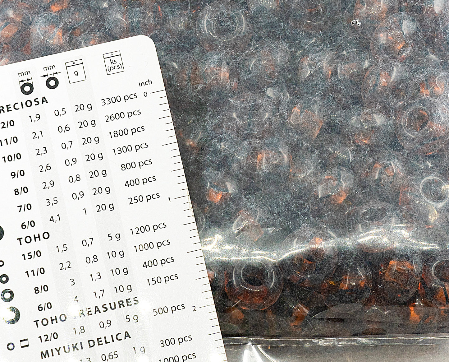 OUTLET 250g Faceted Fire Polished Rondelle Beads With Large Hole rondelle large hole, 14 x 9 mm, Orange With Brown Lines (18016), Glass, Czech Republic