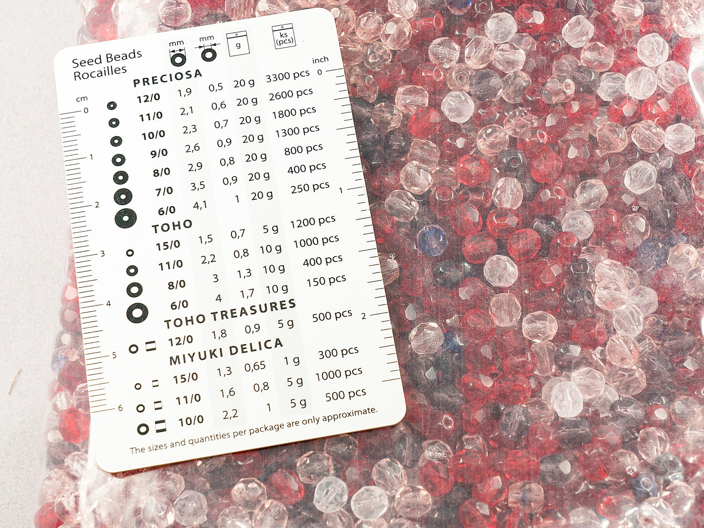 アウトレット 250g ファセット ファイアポリッシュ ラウンドビーズ、- x - mm、ミックスカラー レッド(ミックスレッド)、ガラス、チェコ共和国