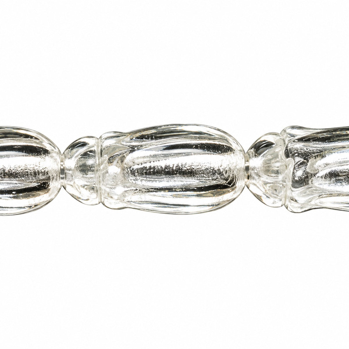 Tulip Flower Beads, Crystal (30), Glass, Czech Republic