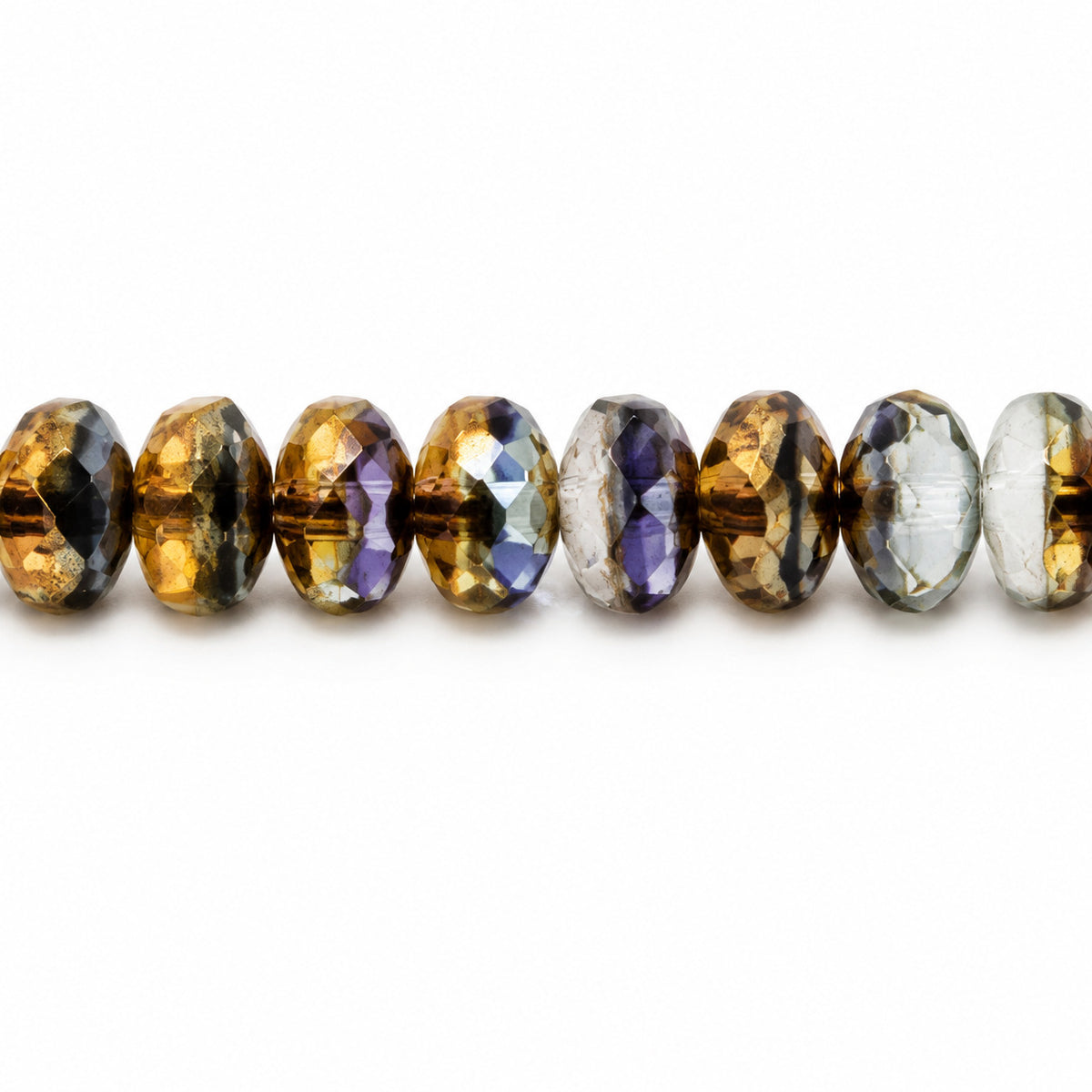Special Cut Faceted Fire Polished Beads, Ts034 Prismatic Phoenix (ts034-27104), Glass, Czech Republic