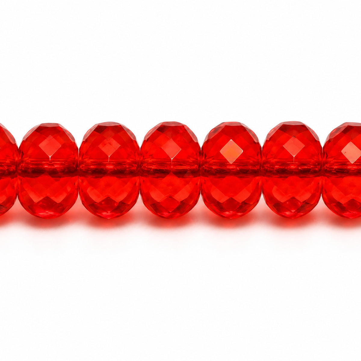 Special Cut Faceted Fire Polished Beads, Transparent Orange (90030), Glass, Czech Republic