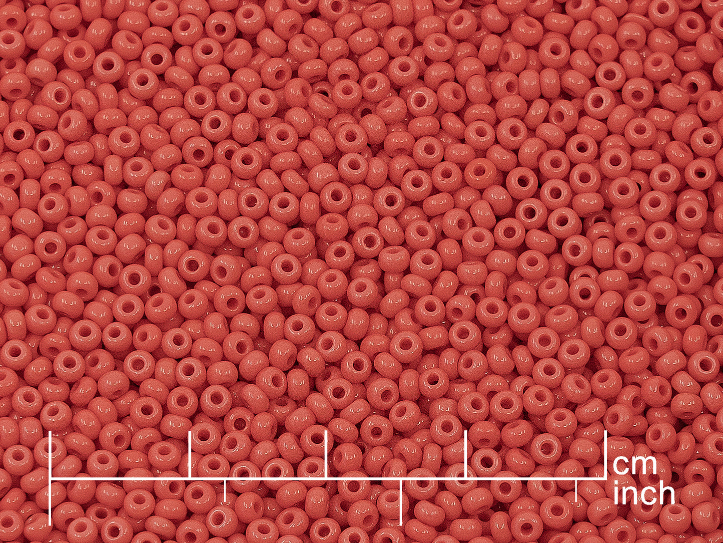 OUTLET Rocailles Seed Beads Preciosa Ornela size 10/0, Red Red (93400), Glass, Czech Republic