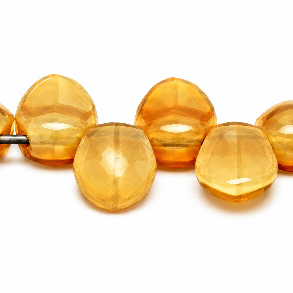 Tulip Petal Beads, Opal Orange (11000), Glass, Czech Republic