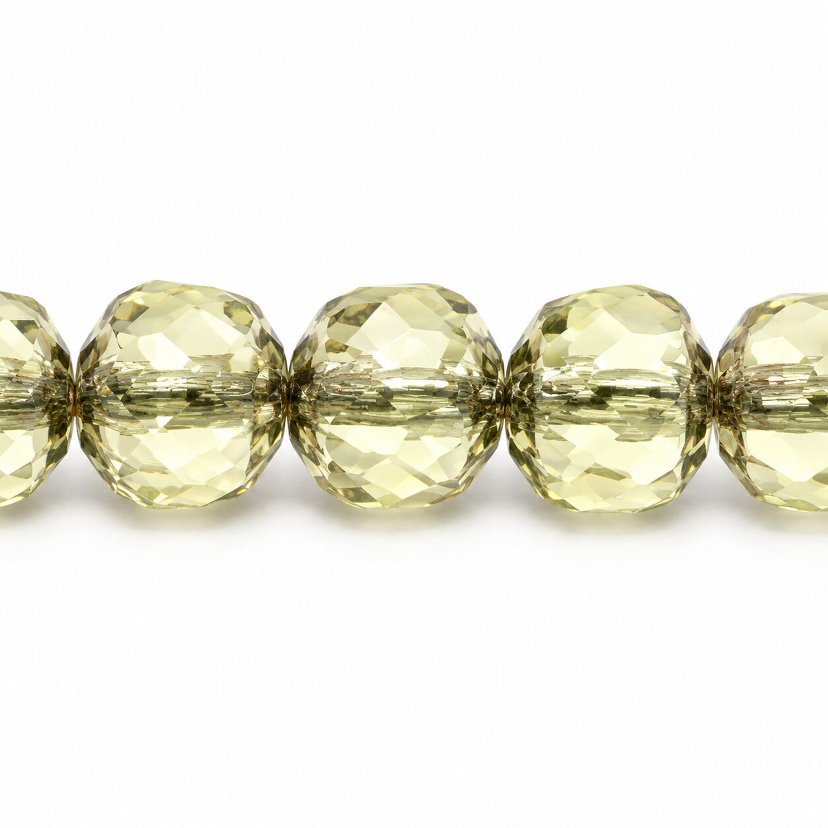 Cathedral Faceted Fire Polished Beads, Transparent Yellow Platin (80130-13702), Glass, Czech Republic