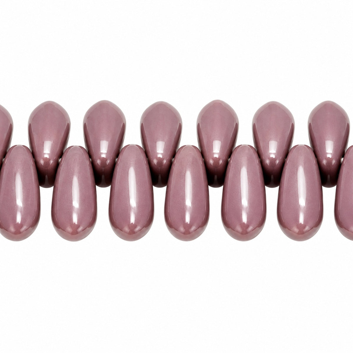 Dagger Beads, Opaque Amethyst (23030), Glass, Czech Republic