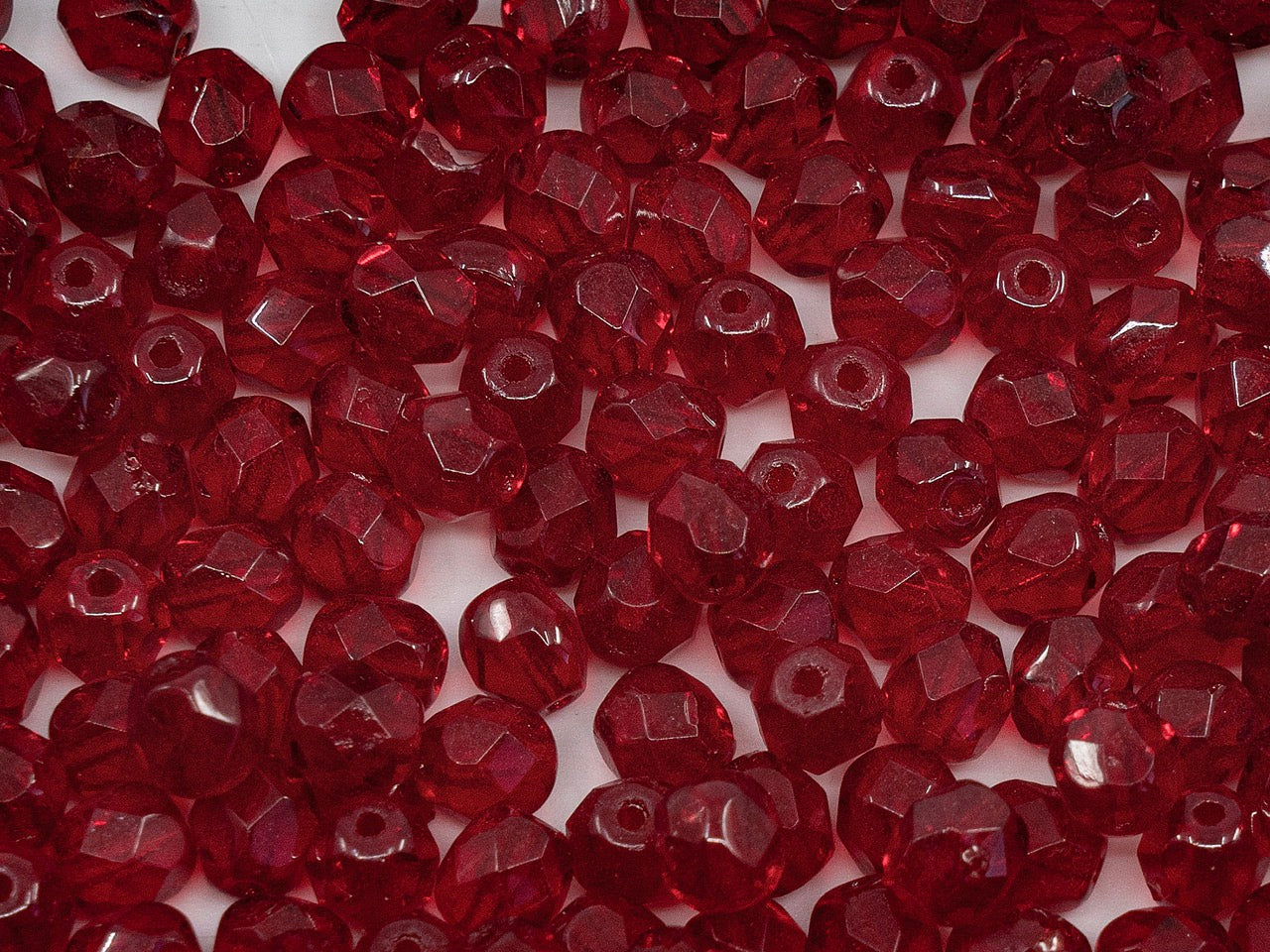 OUTLET Faceted Round Beads, 6 mm, Glass, Czech Republic