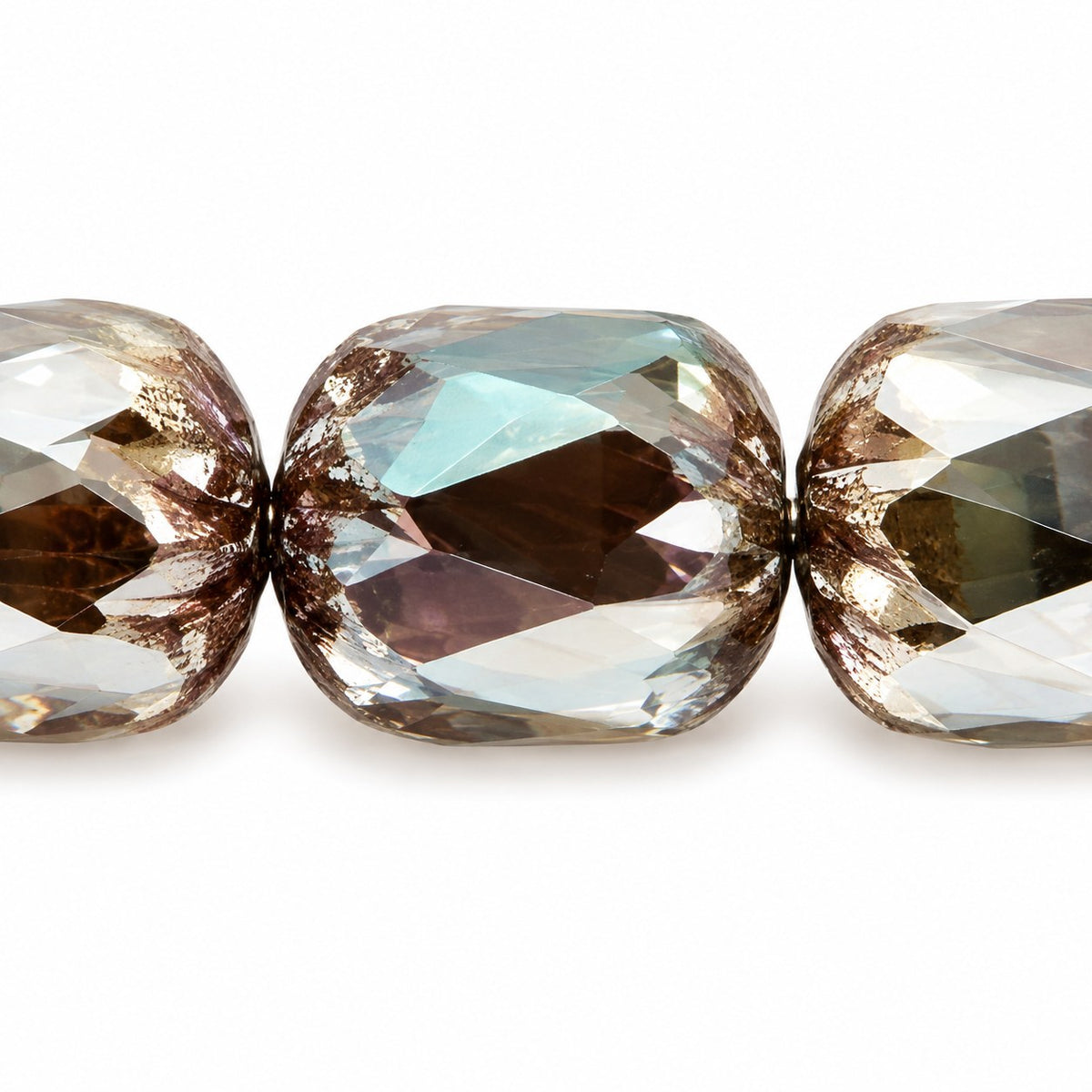 Fire Polished Faceted Cathedral Beads, X1125 22500 (x1125-22500), Glass, Czech Republic