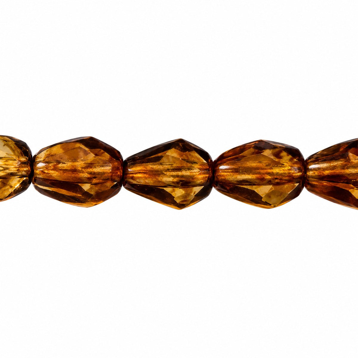 Faceted Fire Polished Beads Special Cut, Transparent Gray Matte Travertin (40030-84110-86800), Glass, Czech Republic