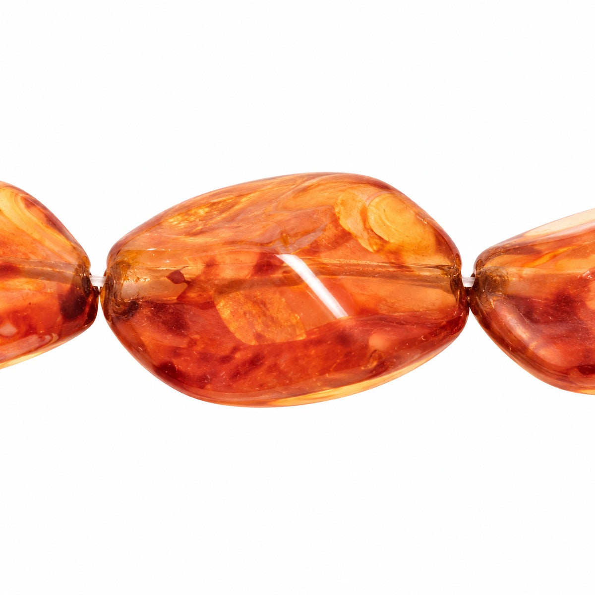 Pressed Beads, Opal Pink Travertin (71010-86800), Glass, Czech Republic